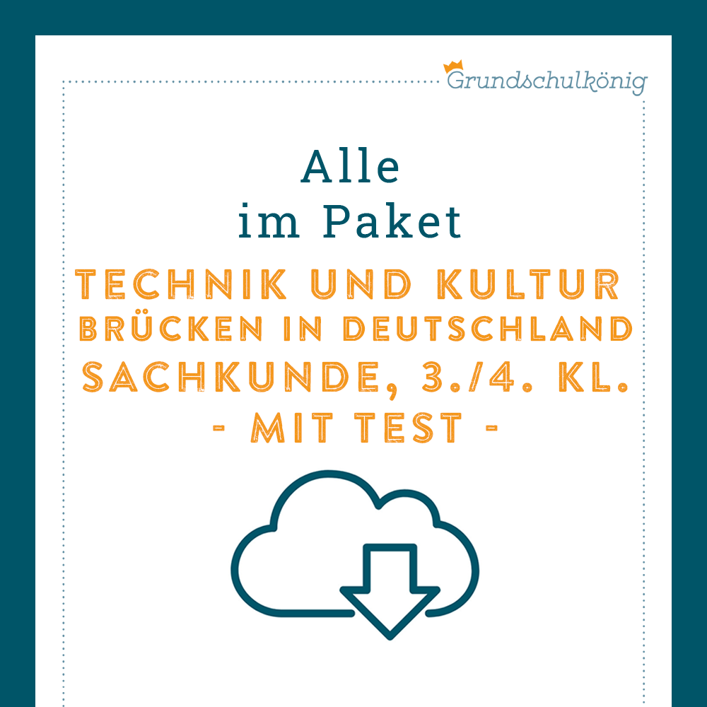 Königspaket: Brücken in Deutschland (Sachkunde) - inklusive Test
