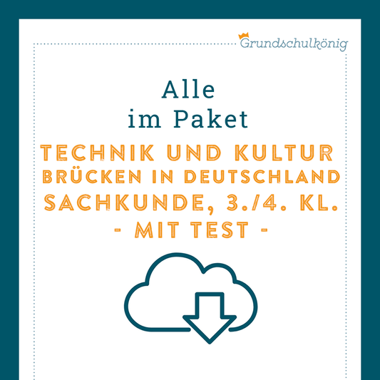 Königspaket: Brücken in Deutschland (Sachkunde) - inklusive Test