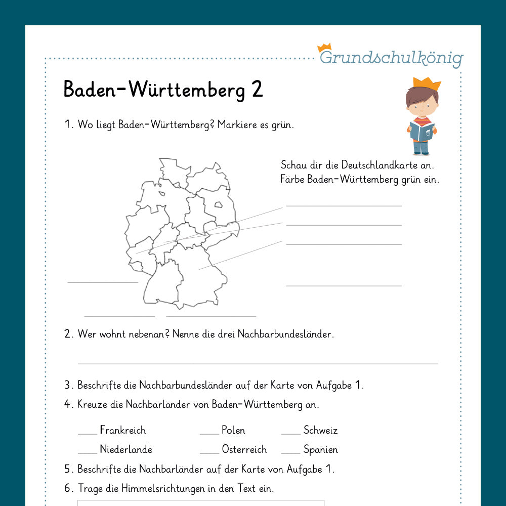 Königspaket: Baden-Württemberg (Sachkunde) - inklusive Test