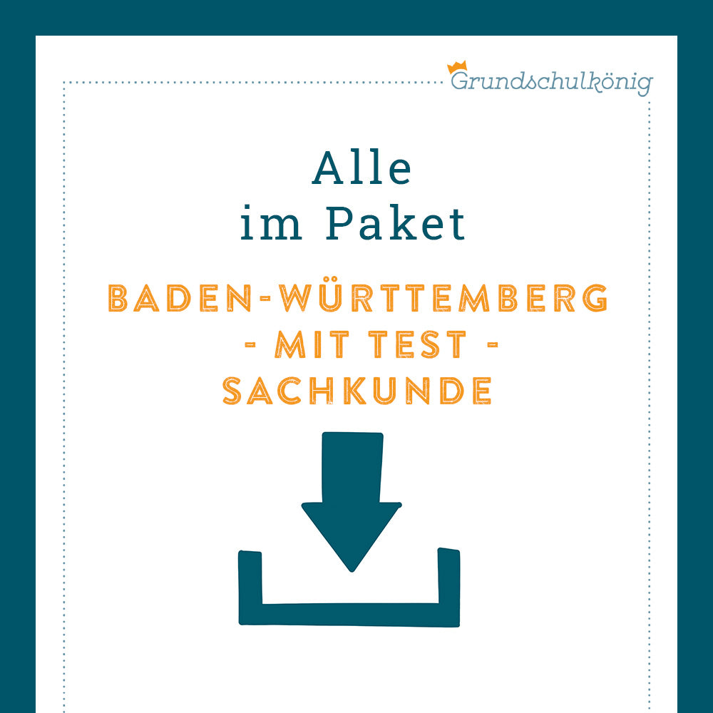 Königspaket: Baden-Württemberg (Sachkunde) - inklusive Test