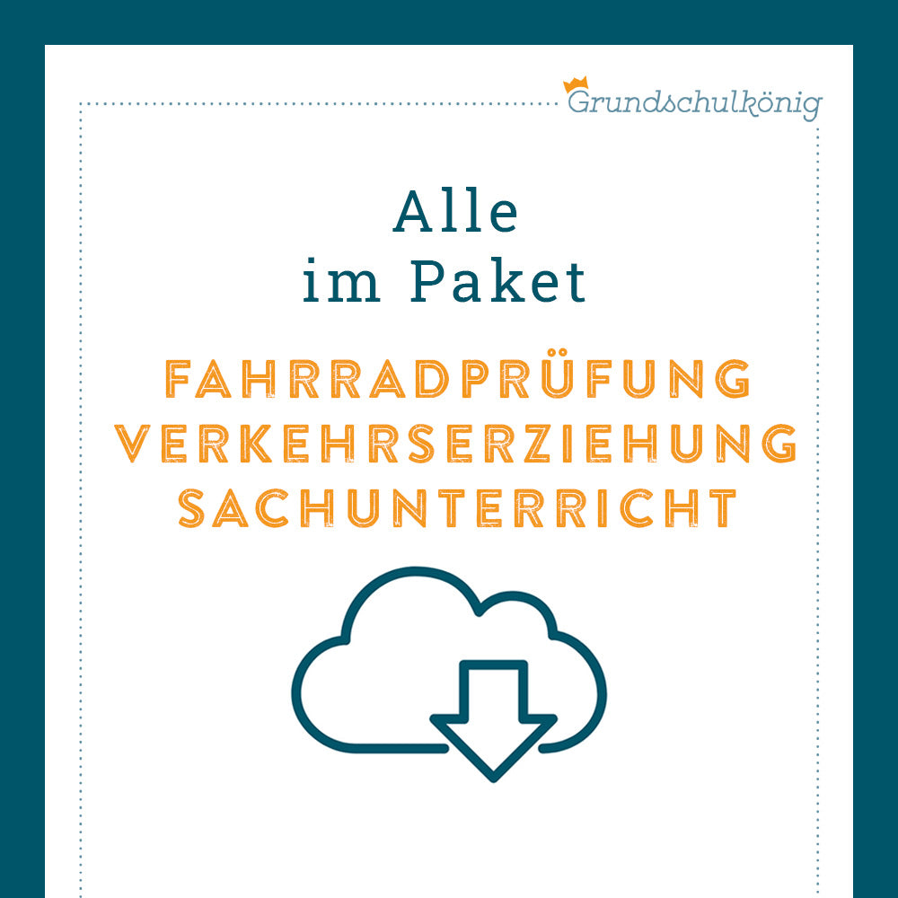 Königspaket: Fahrradprüfung (Sachunterricht)