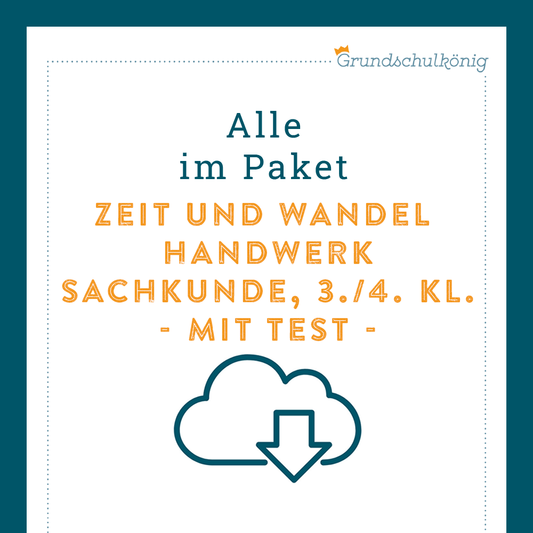 Königspaket: Handwerk früher und heute (Sachkunde) - inklusive Test