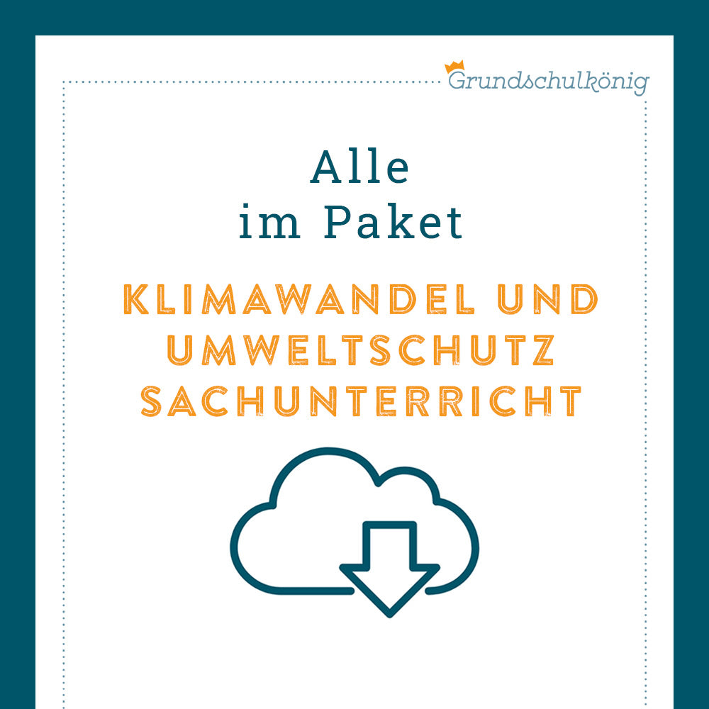 Königspaket: Klimawandel und Umweltschutz (Sachunterricht)