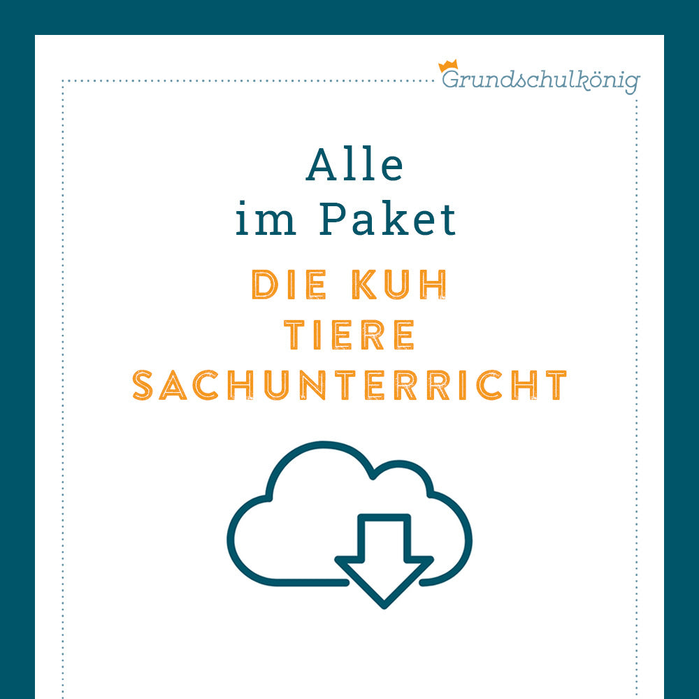 Königspaket: Die Kuh (Sachunterricht)