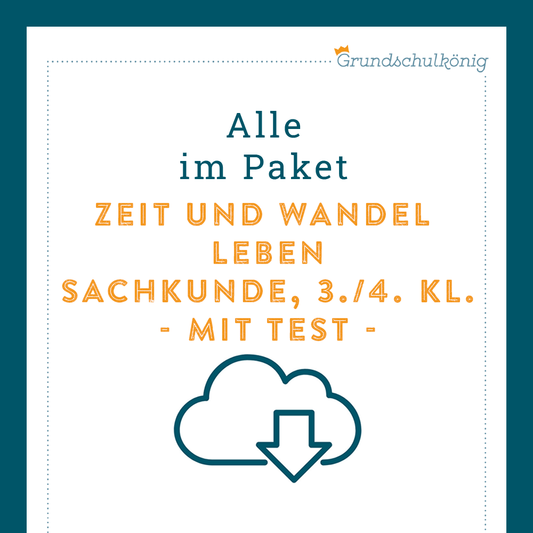 Königspaket: Leben früher und heute (Sachkunde)  - inklusive Test