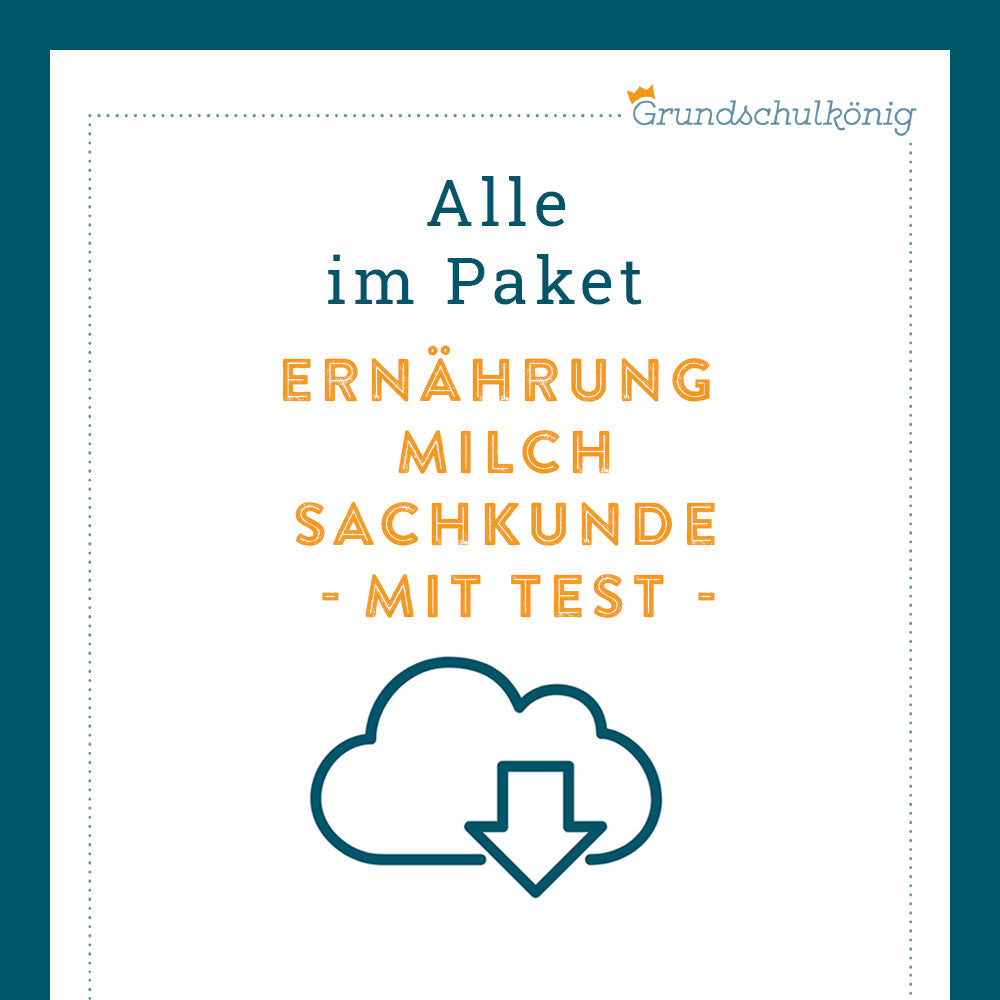 Königspaket: Ernährung - Milch (Sachunterricht)