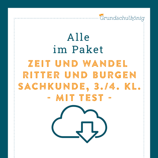 Königspaket: Ritter und Burgen (Sachkunde) - inklusive Test