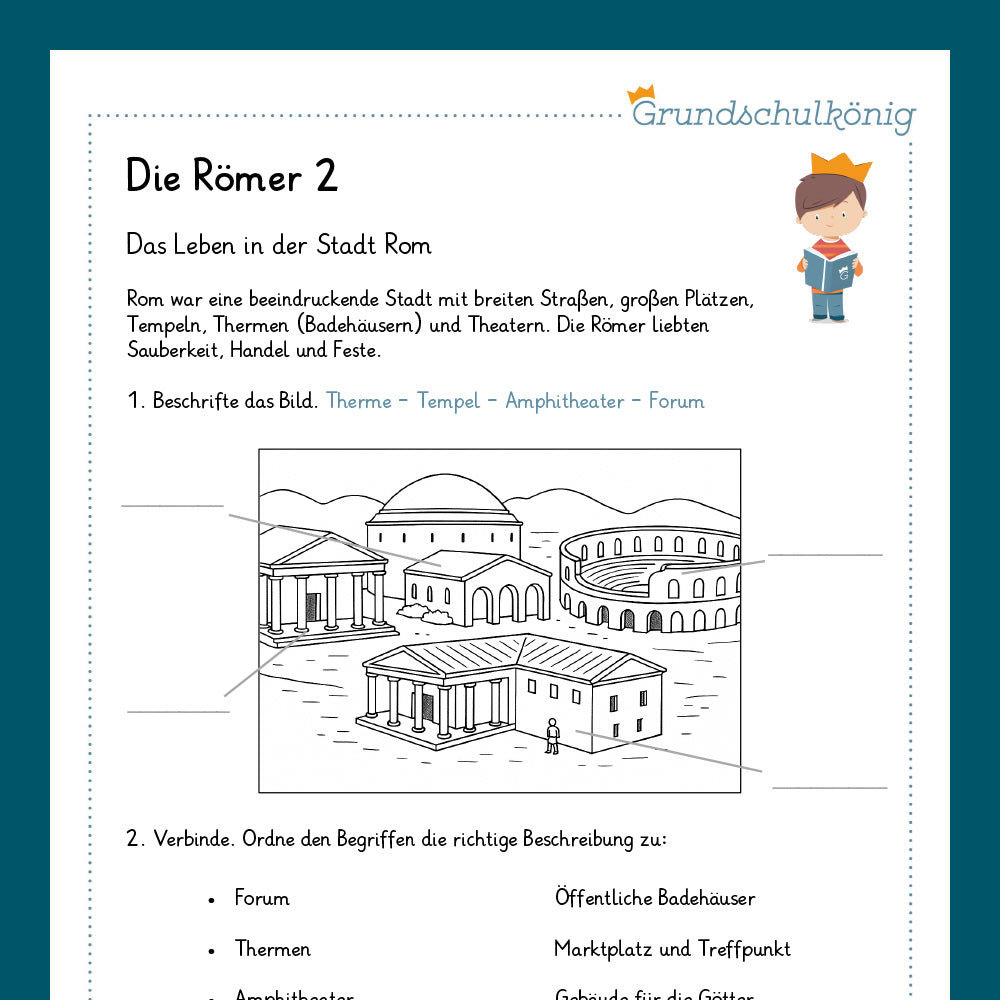 Königspaket: Die Römer (Sachkunde) - inklusive Test
