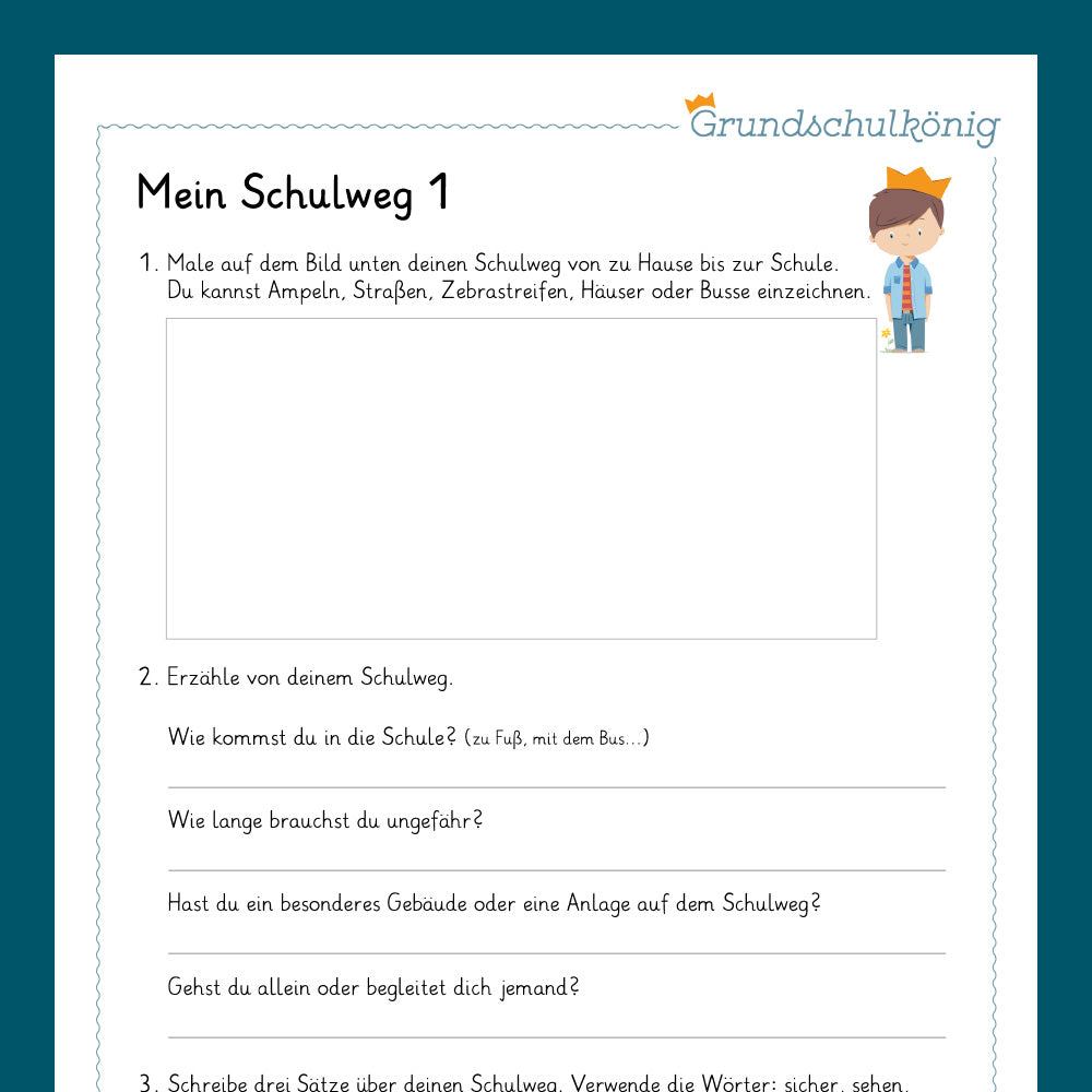 King's package: My way to school (technical knowledge) - including test