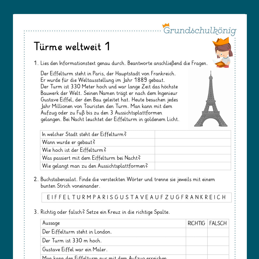 King's Package: Towers, worldwide (expertise) - including test