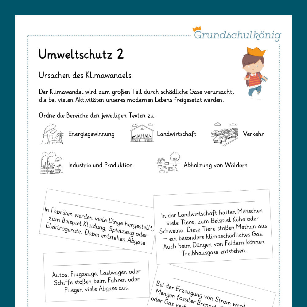 Königspaket: Klimawandel und Umweltschutz (Sachunterricht)