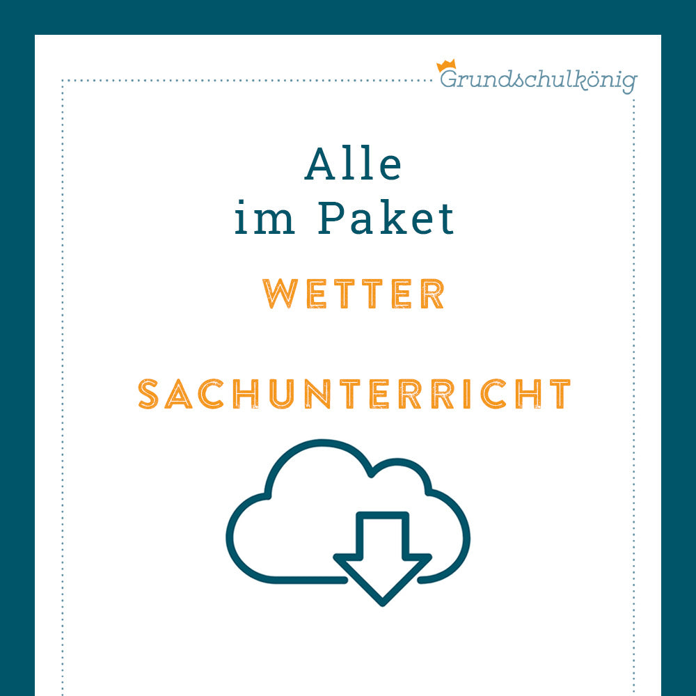 Königspaket: Wetter (Sachunterricht)