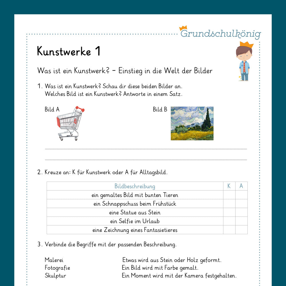 King Package: Viewing &amp; Describing Artworks (Art)