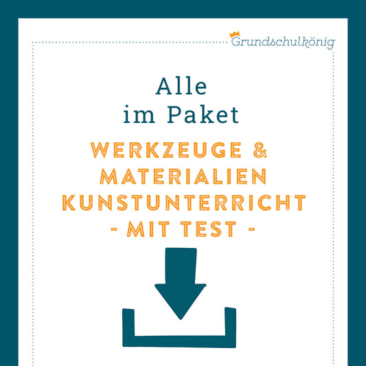 King Package: Tools &amp; Materials (Art) - including test