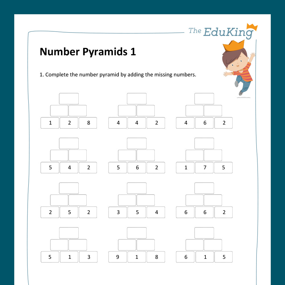 Master Bundle: Number Pyramids with Two-Digit Numbers within 20