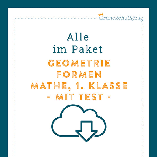 Köngispaket: Formen und Körper (Mathe, 1. Klasse) - inklusive Test