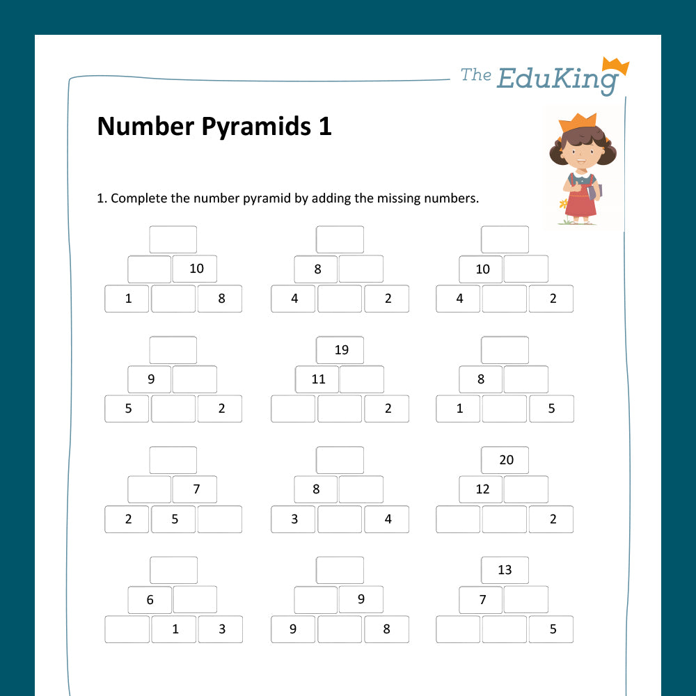 Master Bundle: Number Pyramid Puzzles with Two-Digit Numbers within 20