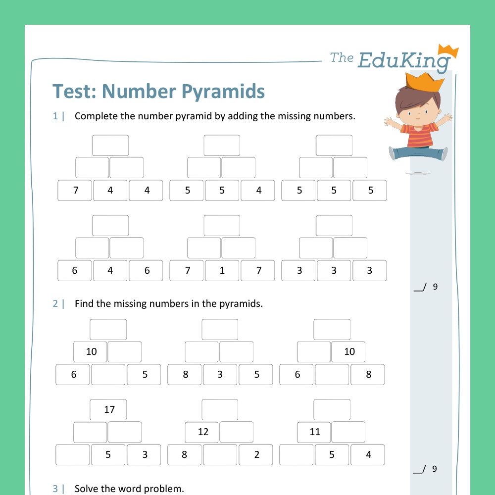 Master Bundle: Mixed Number Pyramids with Two-Digit Numbers within 20