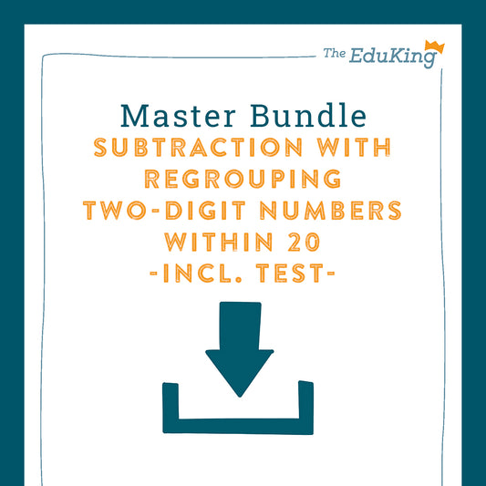 Master Bundle: Subtraction with Regrouping with Two-Digit Numbers within 20