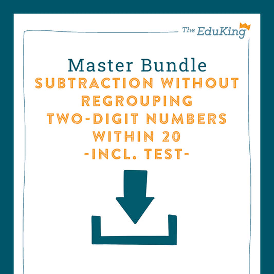 Master Bundle: Subtraction without Regrouping with Two-Digit Numbers within 20