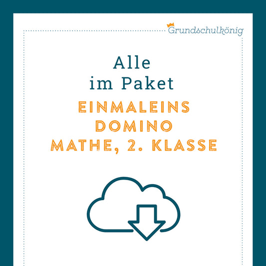 Königspaket: Domino 1x1 (Mathe, 2. Klasse)