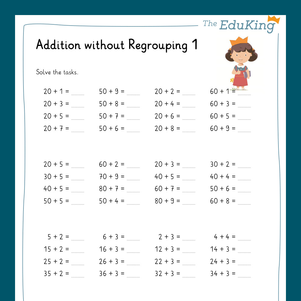 Master Bundle: Addition without Regrouping in the number range of 100