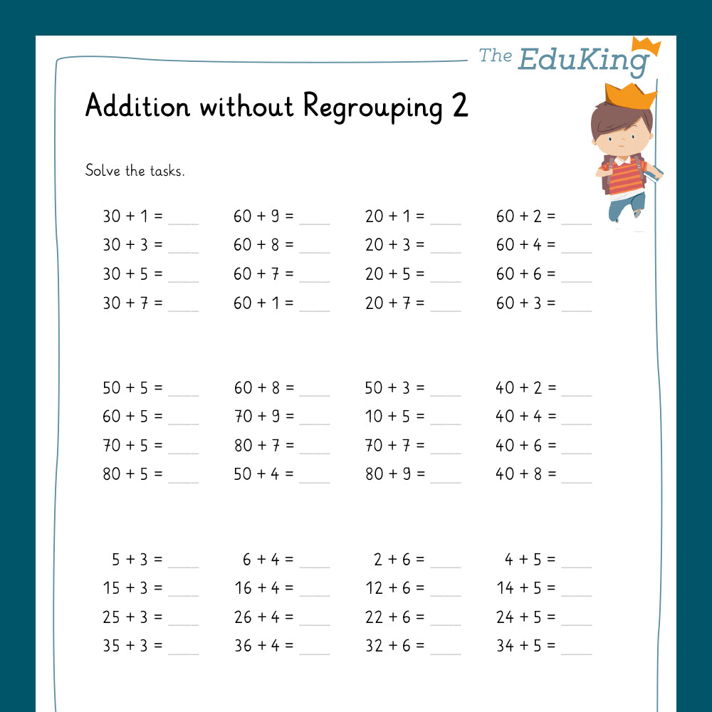 Master Bundle: Addition without Regrouping in the number range of 100