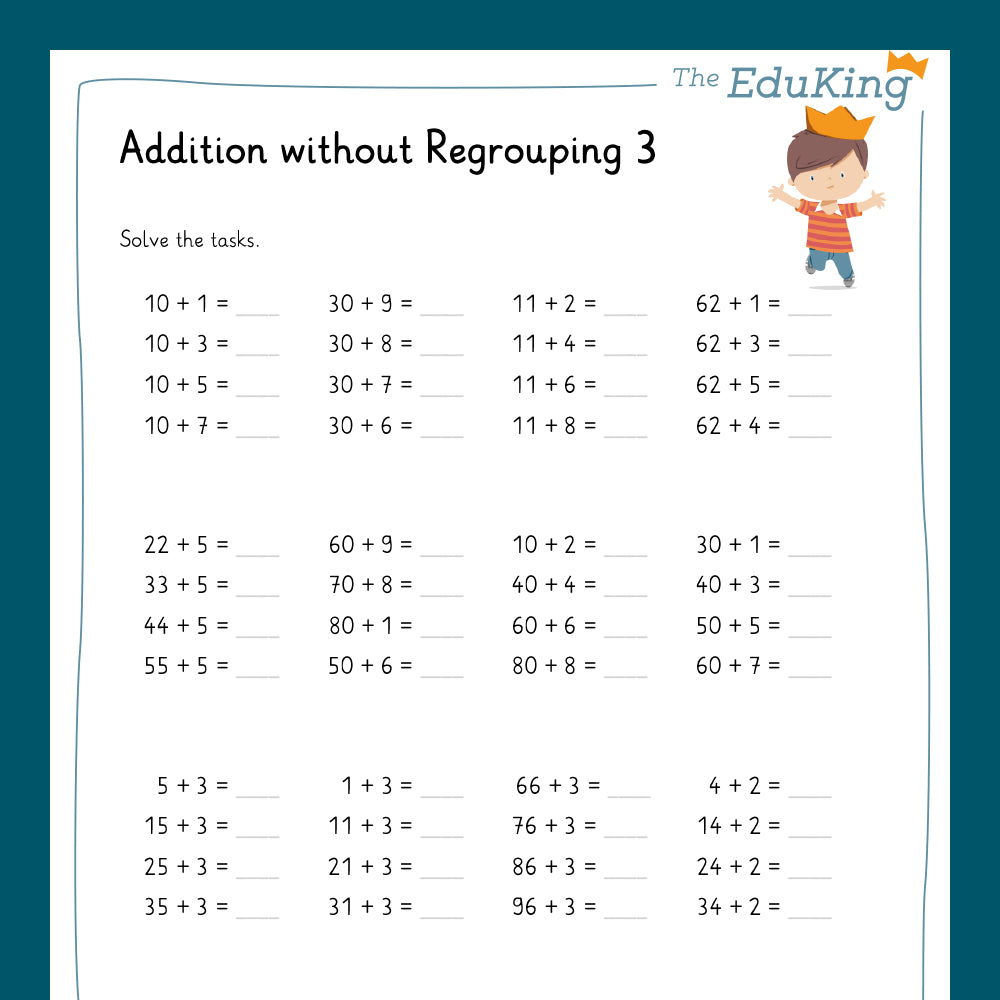 Master Bundle: Addition without Regrouping in the number range of 100