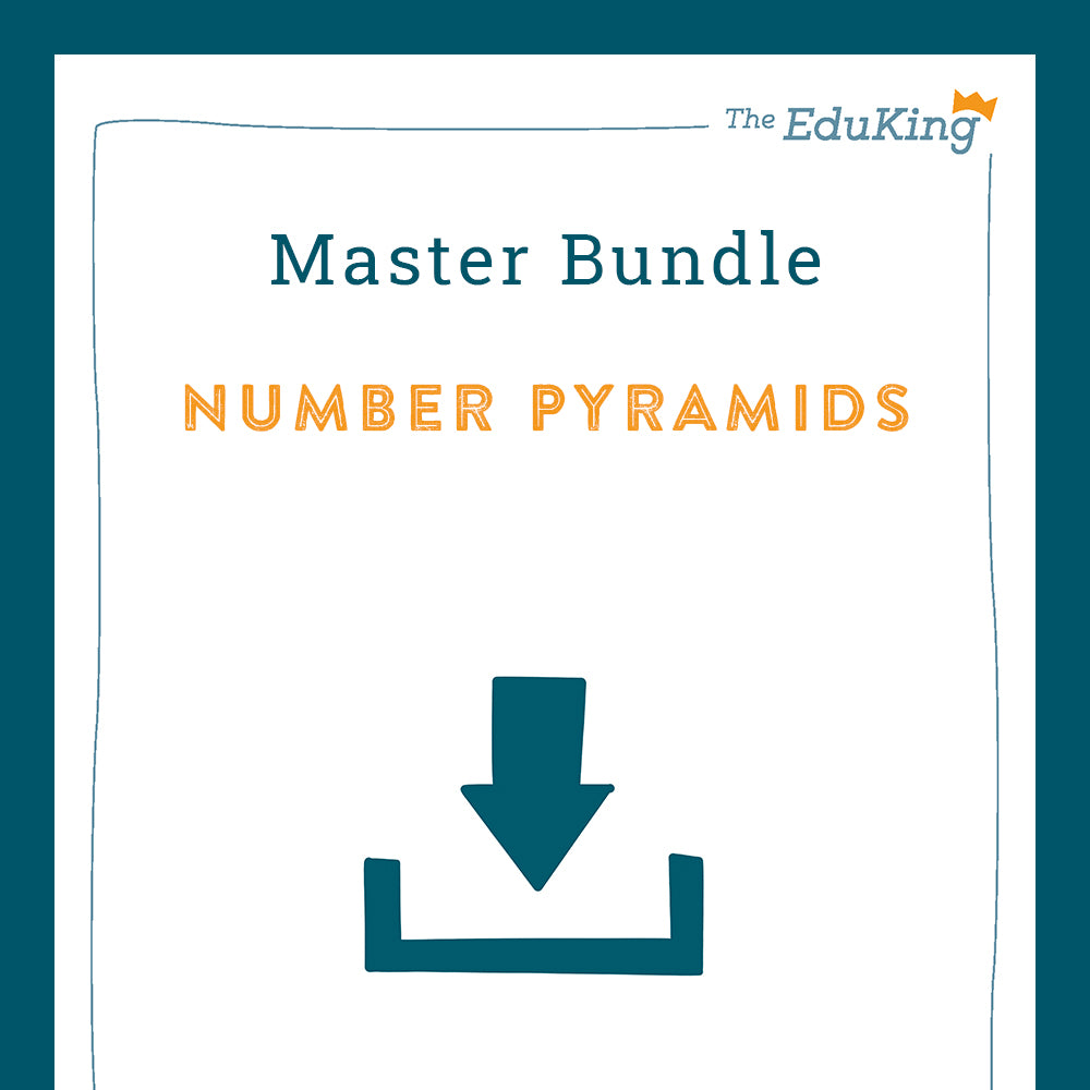 Master Bundle: Number pyramids with Two-Digit Numbers – Grundschulkönig ...