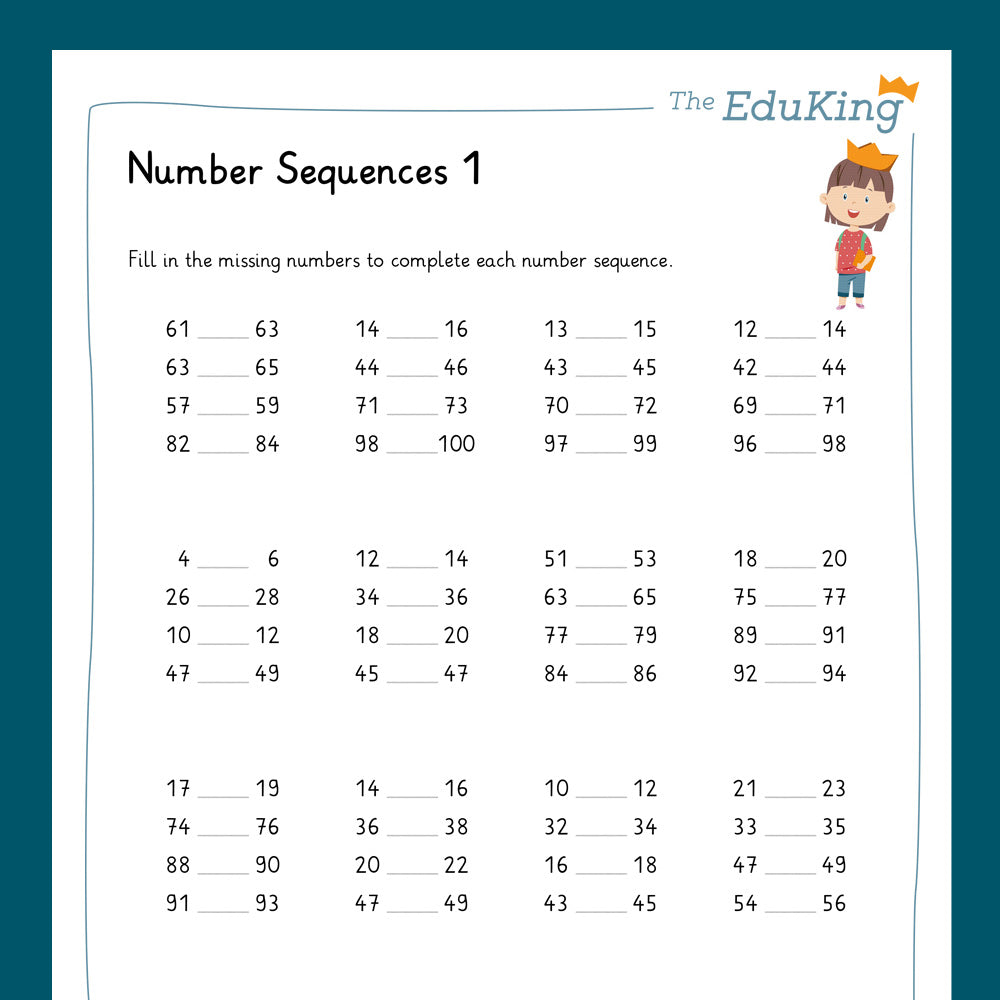 Master Bundle: Number Sequences, Two-Digit Numbers (Math, Grade 2)