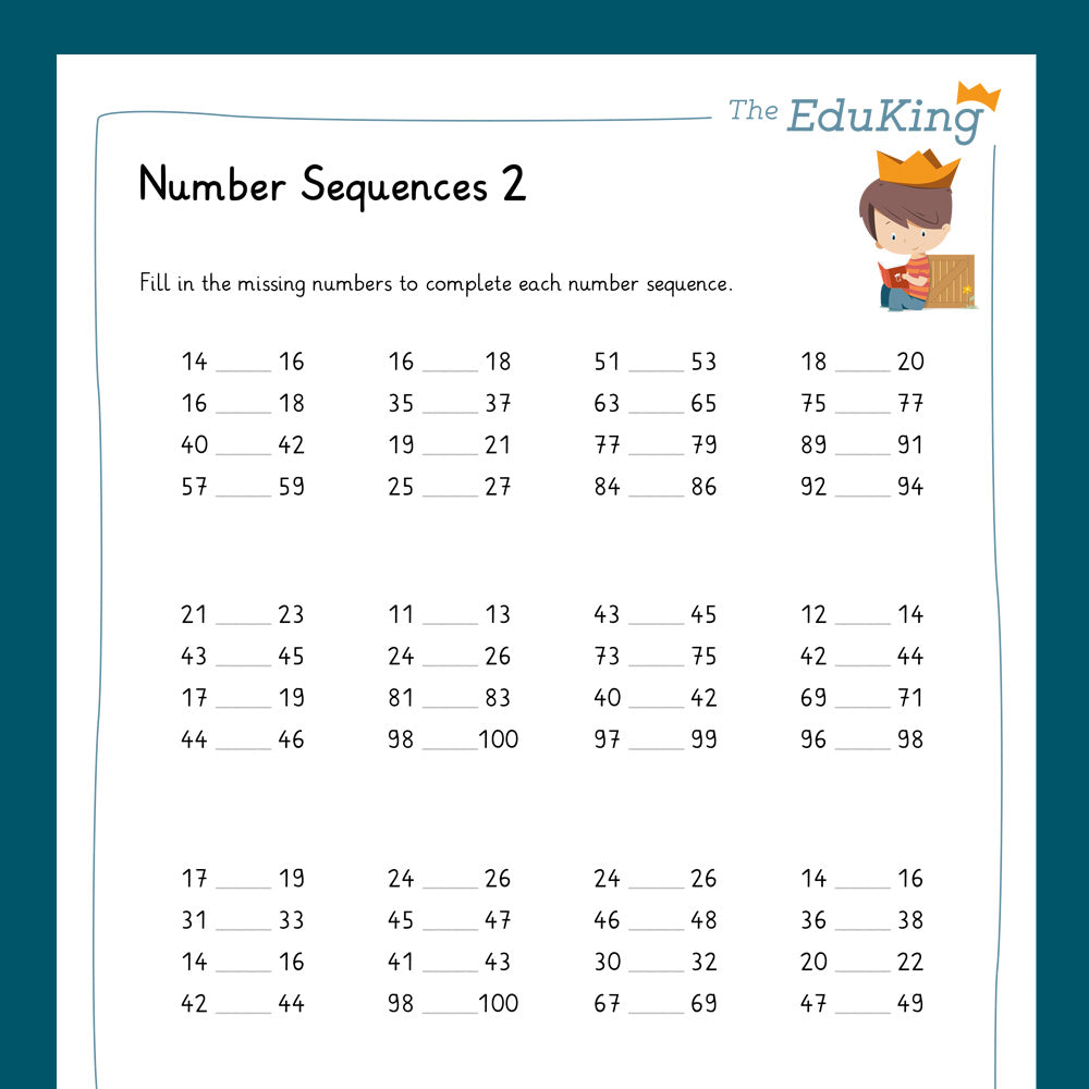 Master Bundle: Number Sequences, Two-Digit Numbers (Math, Grade 2)