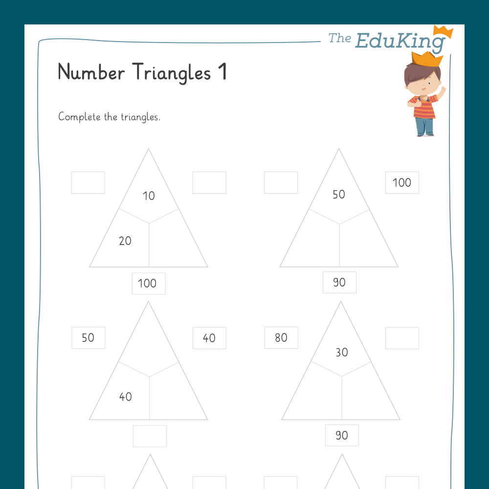 Master Bundle: Number Triangles with Two-Digit Numbers