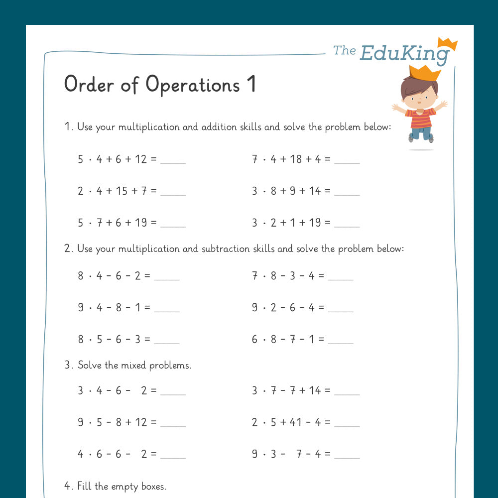 Master Bundle: Order of Operations (Math, Grade 2)