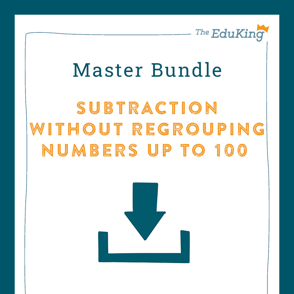 Master Bundle: Subtraction without Regrouping in the number range of 100