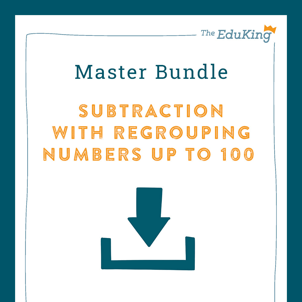 Master Bundle: Subtraction with Regrouping in the number range of 100