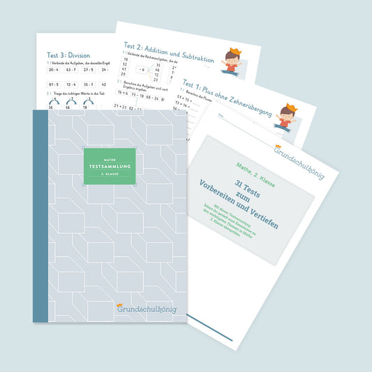 Testsammlung für Mathe in der 2. Klasse - Teil 1