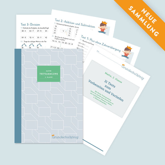 Testsammlung für Mathe in der 2. Klasse - Teil 1