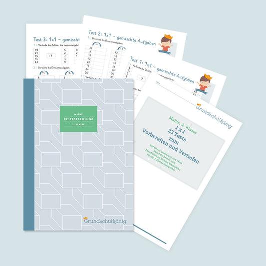 Test collection (1x1) for math in the 2nd grade - Part 2