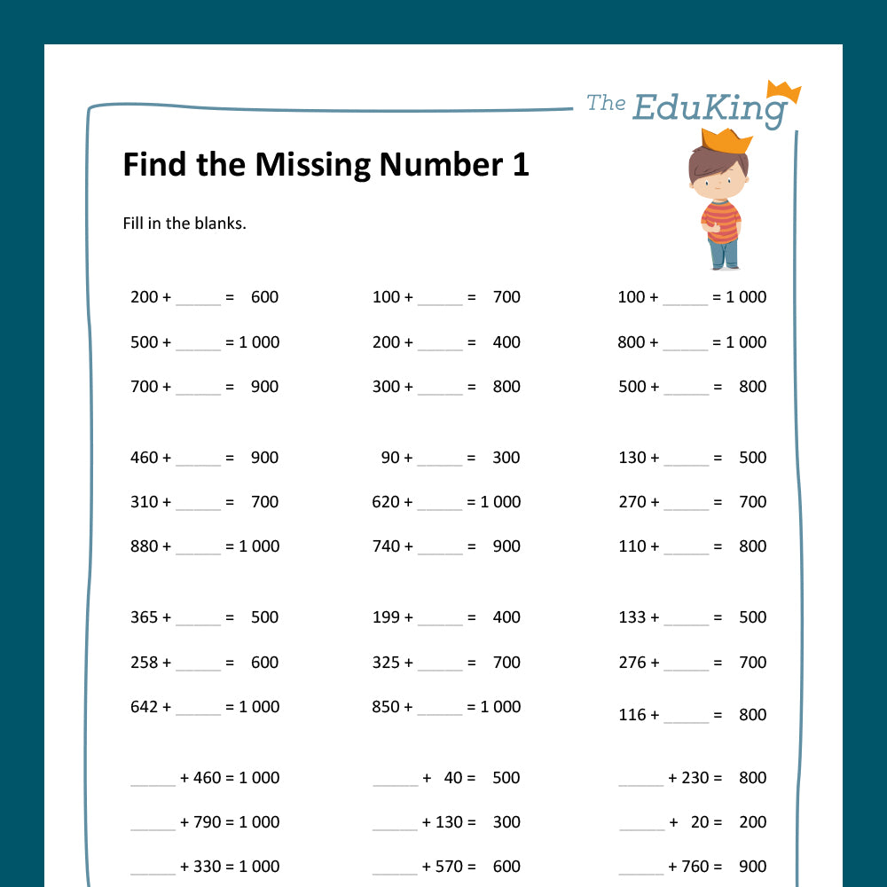 Master Bundle: Find the missing Numbers
