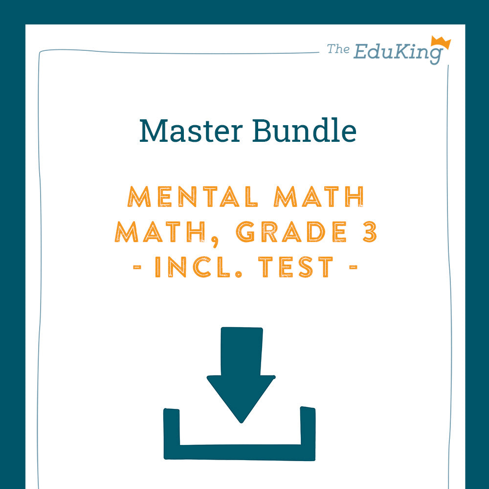 Master Bundle: Mental Math (Math, Grade 3) - including a Test