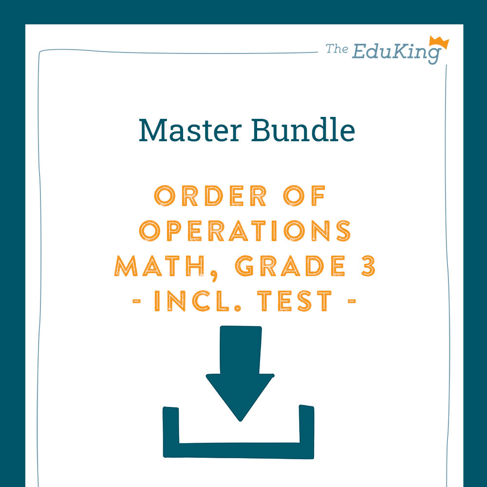 Master Bundle: Order of Operations (Math, Grade 3) - including a Test