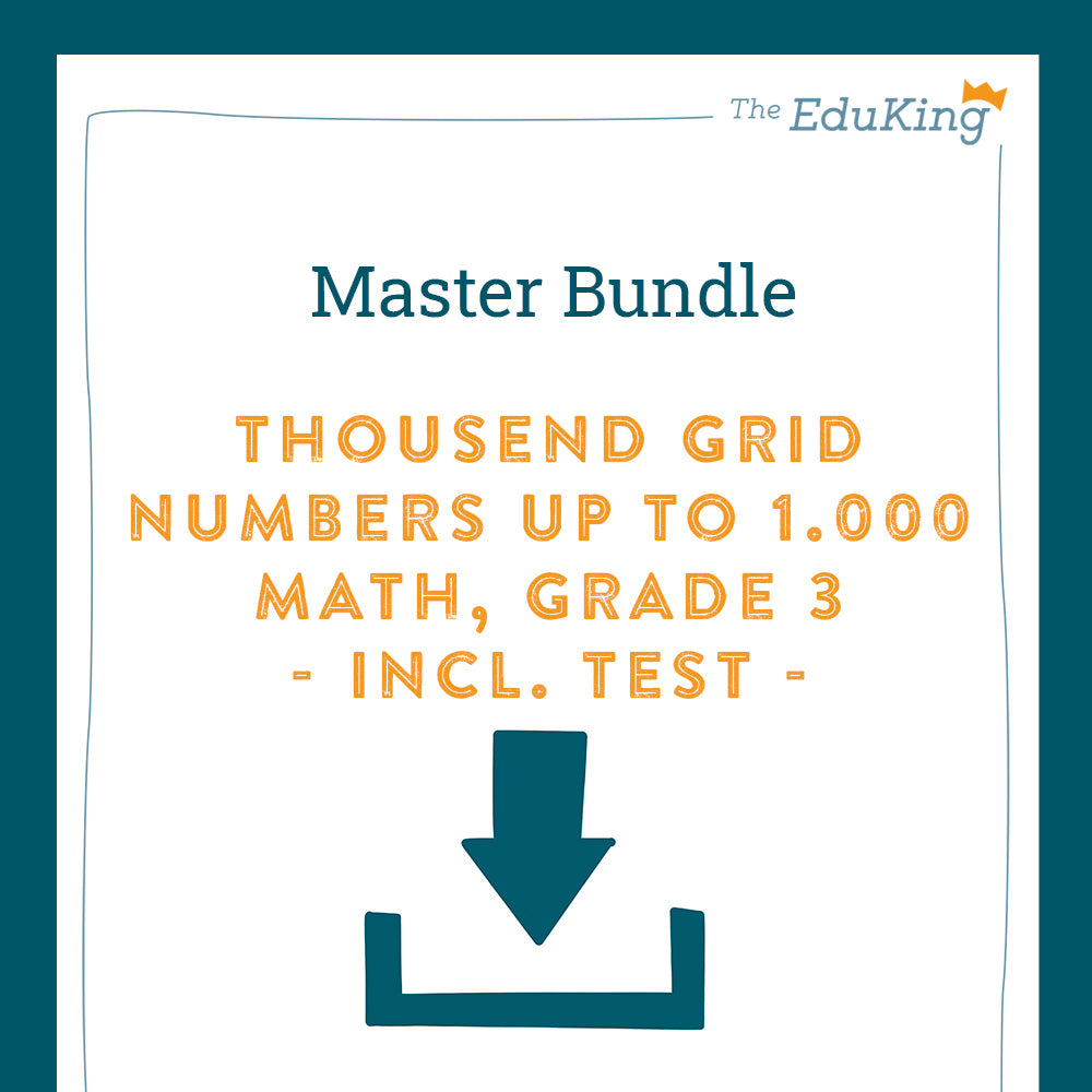Master Bundle: Thousand Grid (Math, Grade 3) - including a Test