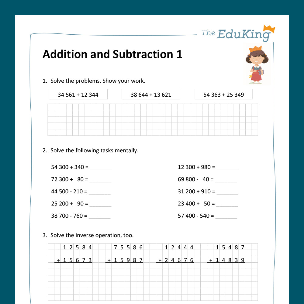 Master Bundle: Addition and Subtraction, 6-Digit Numbers