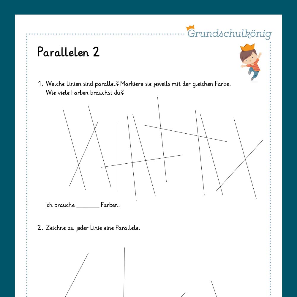 Königspaket: Parallele (Mathe, 4. Klasse) - inklusive Test