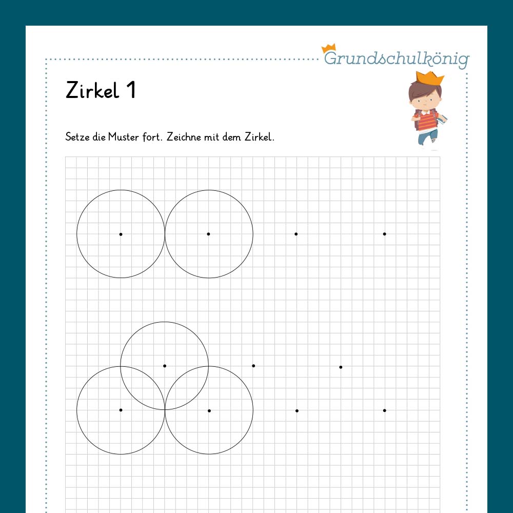 Königspaket: Zirkel (Mathe, 4. Klasse) - inklusive Test