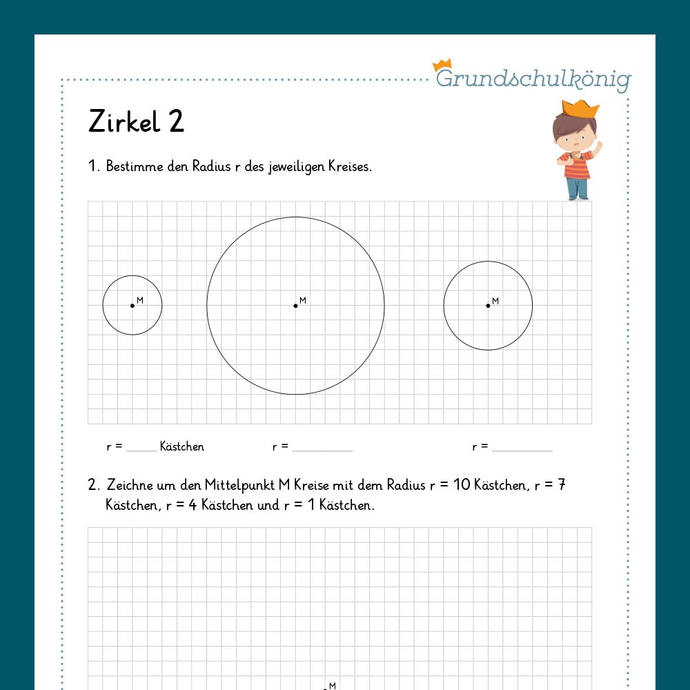 Königspaket: Zirkel (Mathe, 4. Klasse) - inklusive Test