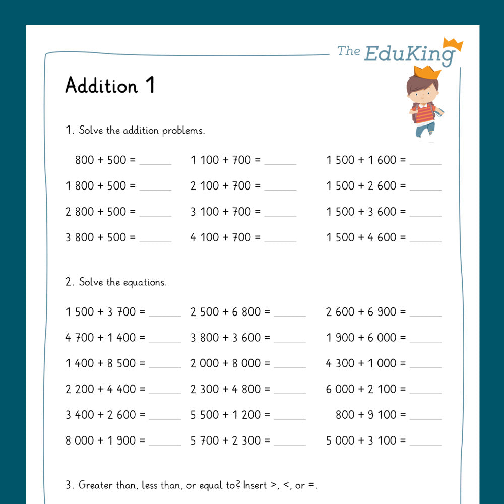 Master Bundle: Addition and Subtraction, 4-Digit Numbers (Math, Grade 4)