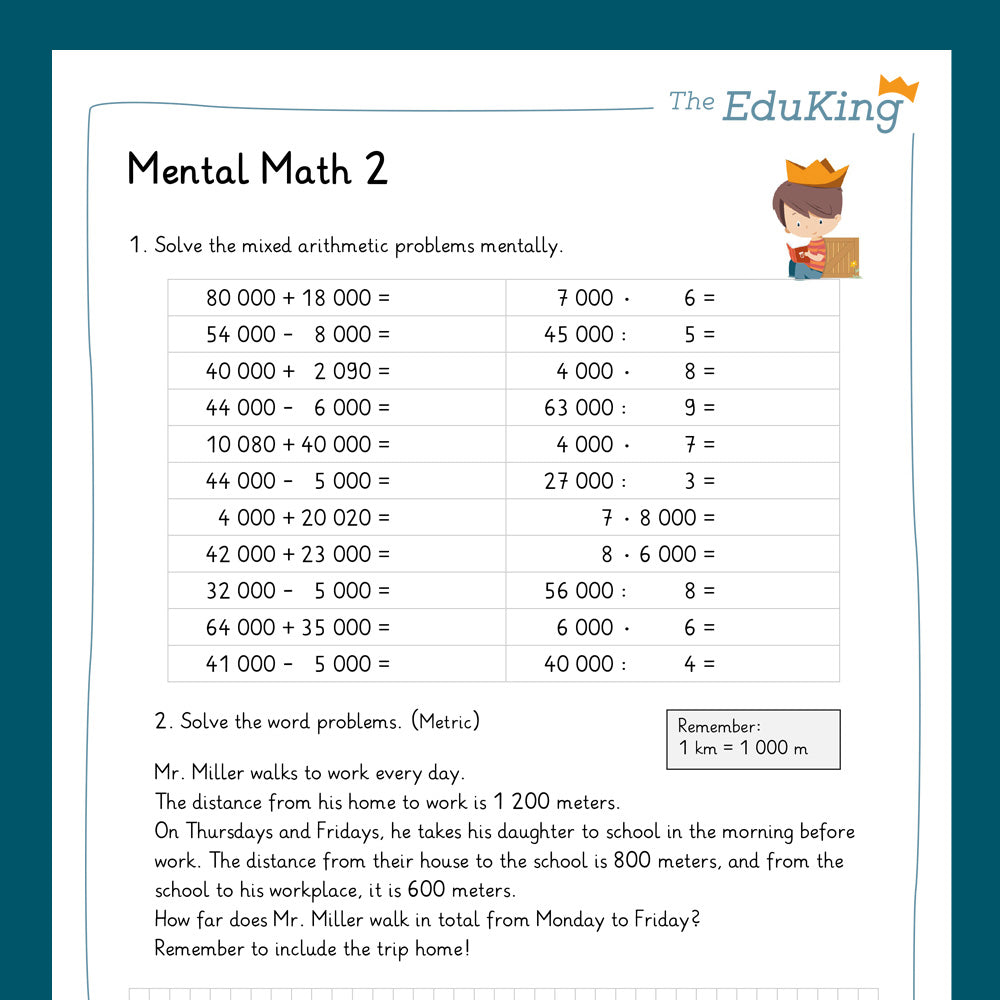 Master Bundle: Mental Math, 5-Digit Numbers (Math, Grade 4)