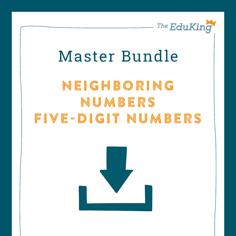 Master Bundle: Neighboring Numbers, 5-Digit Numbers (Math, Grade 4)