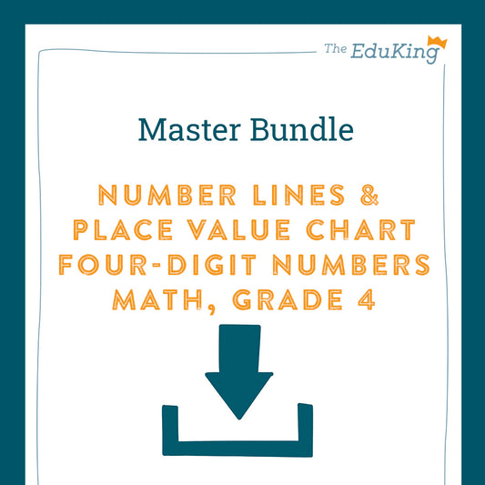 Master Bundle: Number Line and Place Value Chart, 4-Digit Numbers (Math, Grade 4)